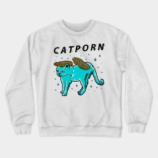 CAT + POPCORN Crewneck Sweatshirt